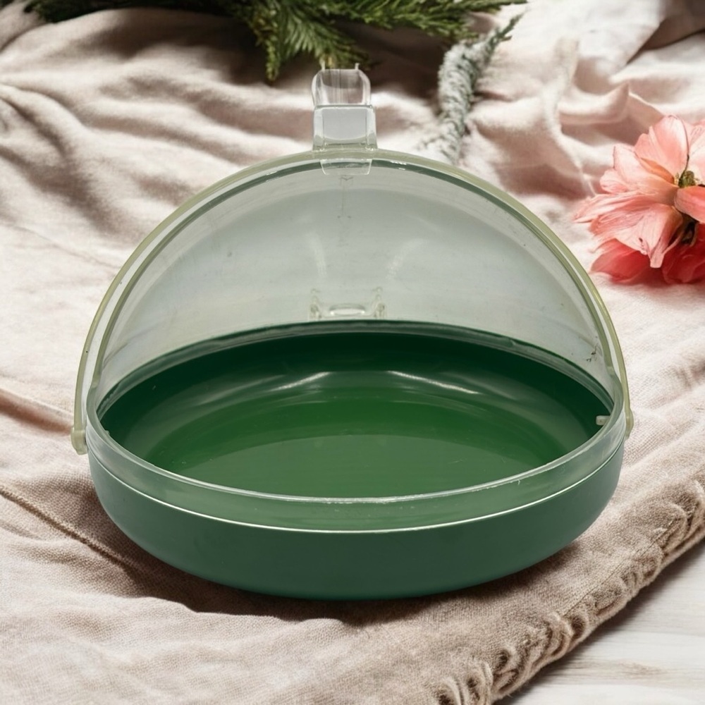 Vintage SCHILLER PLASTIK Green Roll Food Storage Keeper – Made in W. Germany 🇩🇪